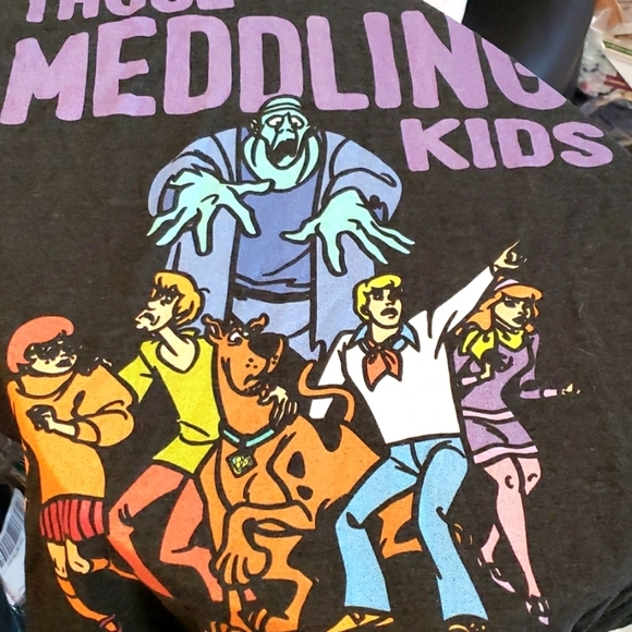 Popfunk Official Scooby Doo! The Death Meddle Ultrasoft Tri-Blend T-Shirt Size L - Picture 2 of 5